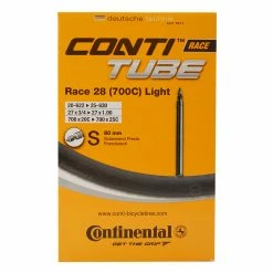Continental Race 28 Light - Cykelslang - Str. 700x20-25c - 80 Mm Racerventil