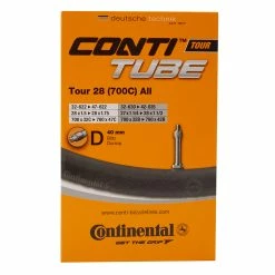 Continental Tour 28 All - Cykelslang - Str. 700x32-47c - 28" X 1 1/2" - Dunlopventil 40
