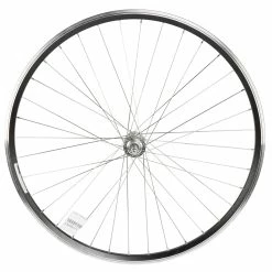 Contec 700c Bakhjul - Classic Z19 Fälg - 19-622 - Skruvkrans - Gänga - Svart Med Silvernav