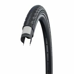Schwalbe Delta Cruiser Plus - PunctureGuard - 24x1 3/8 (37-540) Svart Reflex