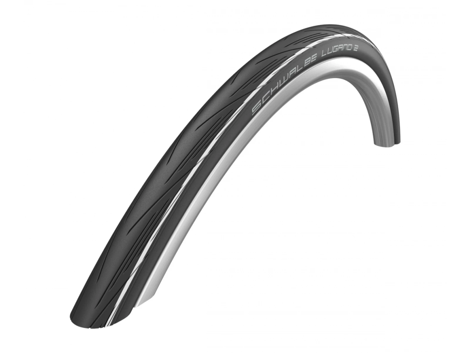 Schwalbe Lugano II - K-Guard Wire Däck - 700x25c (25-622) Svart / Vit