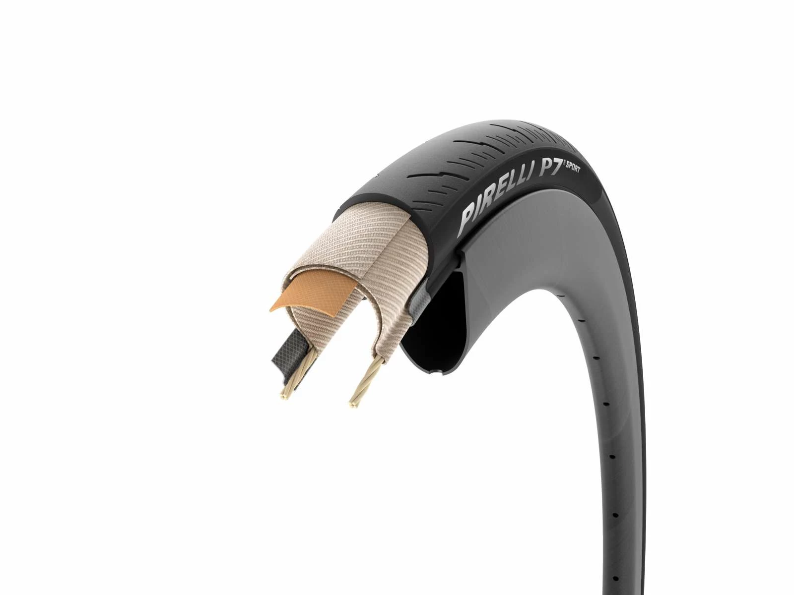 Pirelli P7 Sport - Racingdäck - Fällbara Däck - 700x32c - Svarta