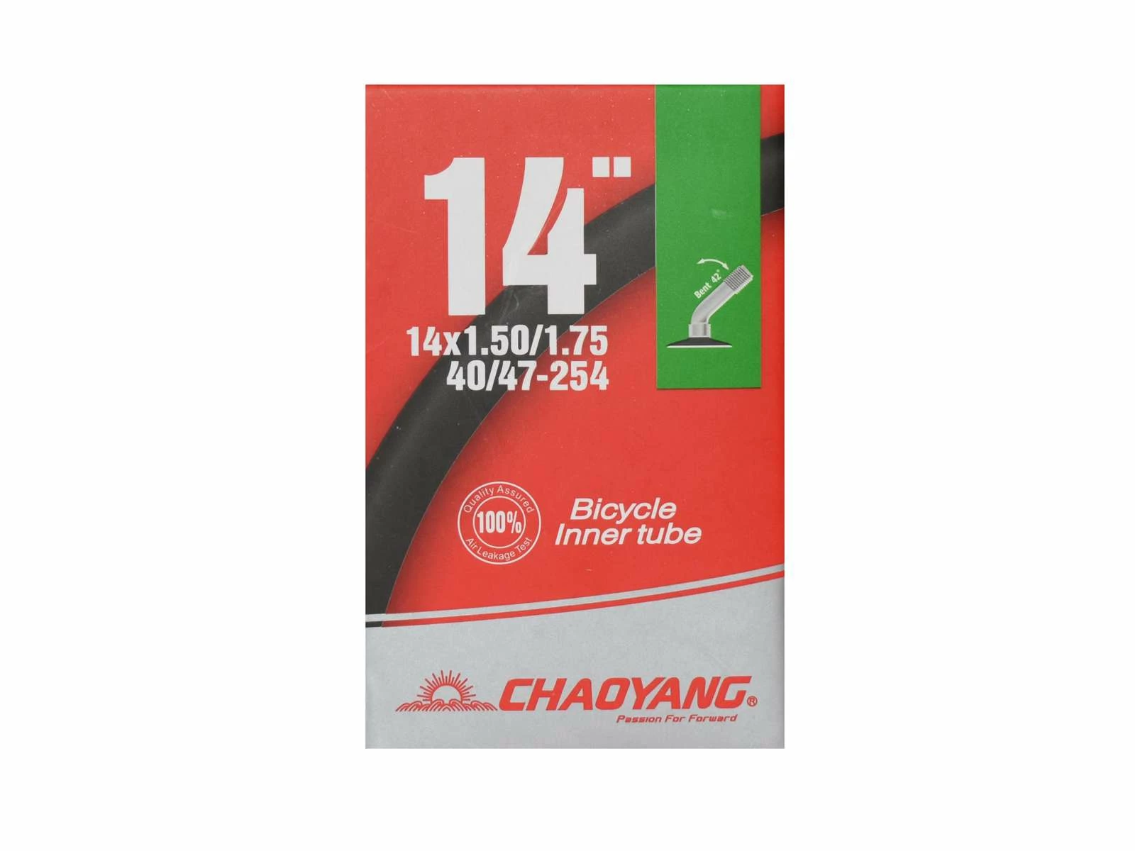 Chaoyang Slang 14 X 1,50-1,75 Med Vinklad 42° Autoventil