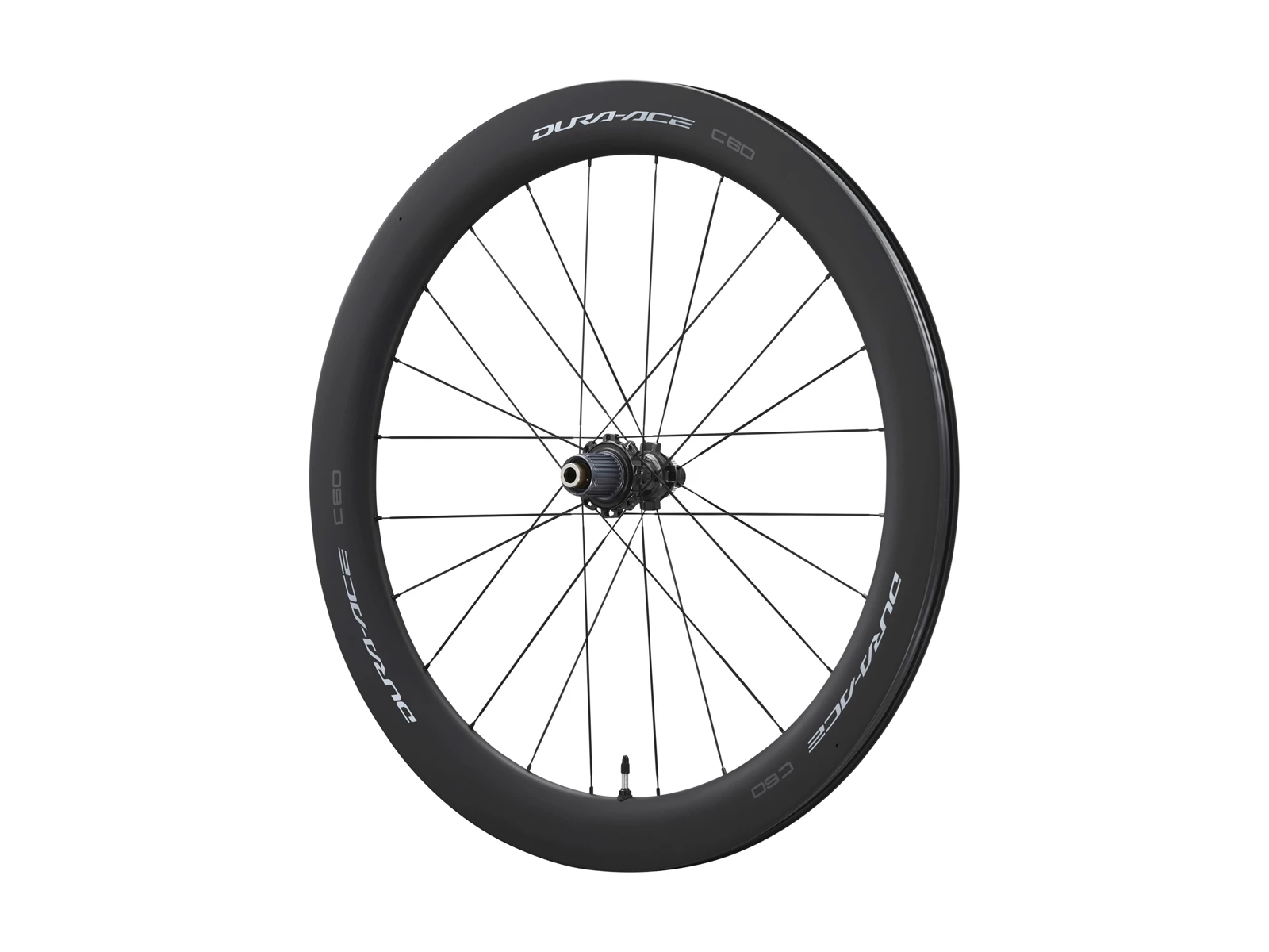 Shimano Dura Ace C60 - Carbon 700c Bakhjul - Slanglös - Skiva - E -Thru